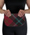 Large Leather Clutch Bag With German American Tartan With Inside and Back Pocket