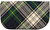 Large Leather Clutch Bag With Gordon Tartan With Inside and Back Pocket