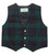Kids Scottish Waistcoat In Black Watch Tartan Design