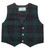 Kids Scottish Waistcoat In Black Watch Tartan Design