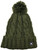 Scottish Cap Tweed Cap Co Saltire Logo Bobble Beanie Olive Green Design Flat Cap