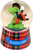 Scottish Waterball Snowglobe Nessie Piper On Large Tartan Base Gift Snowglobe