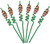 Scottish Piper Top Crazy Straw with Scottish Bagpipe Playing Piper Design 6 Pack