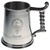 MacGuire Crest Tankard with Rope Handle in Polished Pewter 1 Pint Capacity