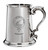 Johnson Family Crest Polished Pewter 1 Pint Tankard with Scroll handle Johnson Family Crest Polished Pewter 1 Pint Tankard with Scroll handle
