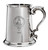 Ged Family Crest Polished Pewter 1 Pint Tankard with Scroll handle Ged Family Crest Polished Pewter 1 Pint Tankard with Scroll handle