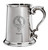Doles Family Crest Polished Pewter 1 Pint Tankard with Scroll handle Doles Family Crest Polished Pewter 1 Pint Tankard with Scroll handle