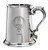 Luke Family Crest Polished Pewter 1 Pint Tankard with Scroll handle Luke Family Crest Polished Pewter 1 Pint Tankard with Scroll handle