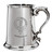 Somerville Family Crest Polished Pewter 1 Pint Tankard with Scroll handle Somerville Family Crest Polished Pewter 1 Pint Tankard with Scroll handle