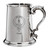 Tyre Family Crest Polished Pewter 1 Pint Tankard with Scroll handle