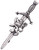 Scottish Accessories Kilt Pin & Carry Pouch Pewter Rampart Lion Antique Finish Gift from Scotland