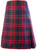 Men's 8 Yard Highland Tartan Pleated Kilt with 24 Inch Drop