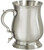 Extra Heavy Hand Cast Half Pint Abbey Bell Satin Pewter Tankard