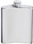 Kidney Shape Flask 6oz Pewter in Plain Polished Finish