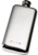 Pocket Hip Flask 3oz Pewter Smooth Rounded with Plain Polished Finish
