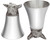 Pewter Jigger Measure or Stirrup Cup with Fox Head - 3 oz