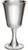 Large Bell Spun Pewter Goblet 140mm Bright with Feature Touchmark