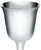 Small Bell Spun Pewter Goblet 110mm Bright with Feature Touchmark