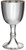 Large Red Wine Pewter Goblet 140mm 450ml Capacity