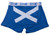 Gents Boxer Shorts Saltire Fashion Design Royal Blue
