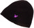 Lyle & Scott Cashmere Blend Beanie In Ribbed Style Black