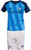 Kids Striped Scotland Football Top Navy-Sky Blue