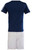 Kids Striped Scotland Football Top Navy-Sky Blue
