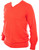 Mens Merino Wool Sweater V-Neck Orange