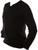 Mens Merino Wool Sweater V-Neck Black