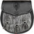 Clan Semi Dress Sporran Plain Leather Flap Scottish Clan Name Crest Tweedie-Yule