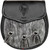 Clan Semi Dress Sporran Plain Leather Flap Scottish Clan Name Crest Abbott-Dyce