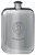 Family Crest Design Pocket Hip Flask 6oz Rounded Polished Pewter Ramsay-Yule