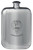 Family Crest Design Pocket Hip Flask 6oz Rounded Polished Pewter Dove-Kinloch
