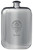 Family Crest Design Pocket Hip Flask 6oz Rounded Polished Pewter Dove-Kinloch