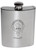 Riddell-YuleFamily Crest 6oz Polished Pewter Kidney Flask