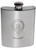 Riddell-YuleFamily Crest 6oz Polished Pewter Kidney Flask