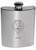Riddell-YuleFamily Crest 6oz Polished Pewter Kidney Flask