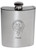 Riddell-YuleFamily Crest 6oz Polished Pewter Kidney Flask