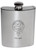 Riddell-YuleFamily Crest 6oz Polished Pewter Kidney Flask
