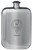 Family Crest Design Pocket Hip Flask 6oz Rounded Polished Pewter Abbot-Douglas