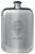 Family Crest Design Pocket Hip Flask 6oz Rounded Polished Pewter MacPatrick-Ramsay
