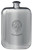 Family Crest Design Pocket Hip Flask 6oz Rounded Polished Pewter MacPatrick-Ramsay