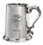 Family Crest Polished Pewter 1 Pint Tankard with Scroll handle Abbot-Conacher