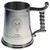 Crest Tankard with Rope Handle in Polished Pewter 1 Pint Capacity Whannell-Yule
