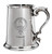 Family Crest Polished Pewter 1 Pint Tankard with Scroll handle Landers-MacCubbin