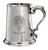Family Crest Polished Pewter 1 Pint Tankard with Scroll handle Landers-MacCubbin