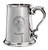 Family Crest Polished Pewter 1 Pint Tankard with Scroll handle Landers-MacCubbin