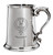 Family Crest Polished Pewter 1 Pint Tankard with Scroll handle Landers-MacCubbin