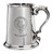 Family Crest Polished Pewter 1 Pint Tankard with Scroll handle Landers-MacCubbin