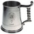 Crest Tankard with Rope Handle in Polished Pewter 1 Pint Capacity Gibson-Lay